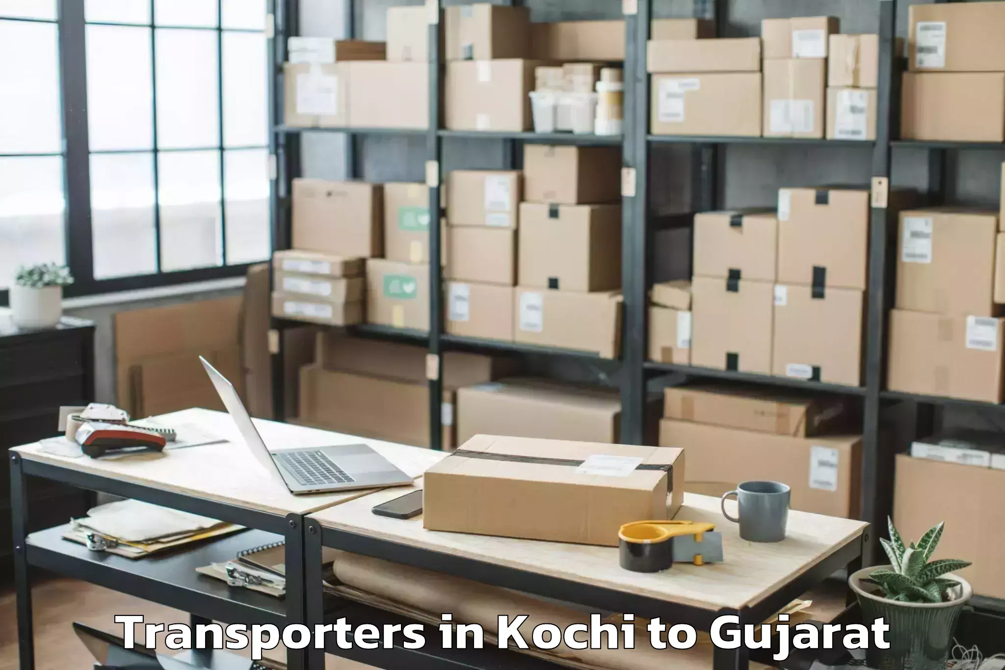 Discover Kochi to Swarnim Gujarat Sports Univers Transporters